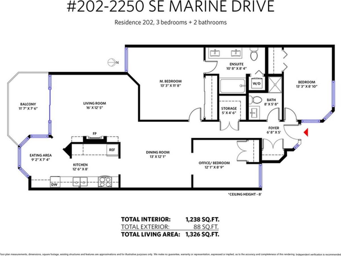202 2250 Marine Drive - MLS&reg; # R3124031