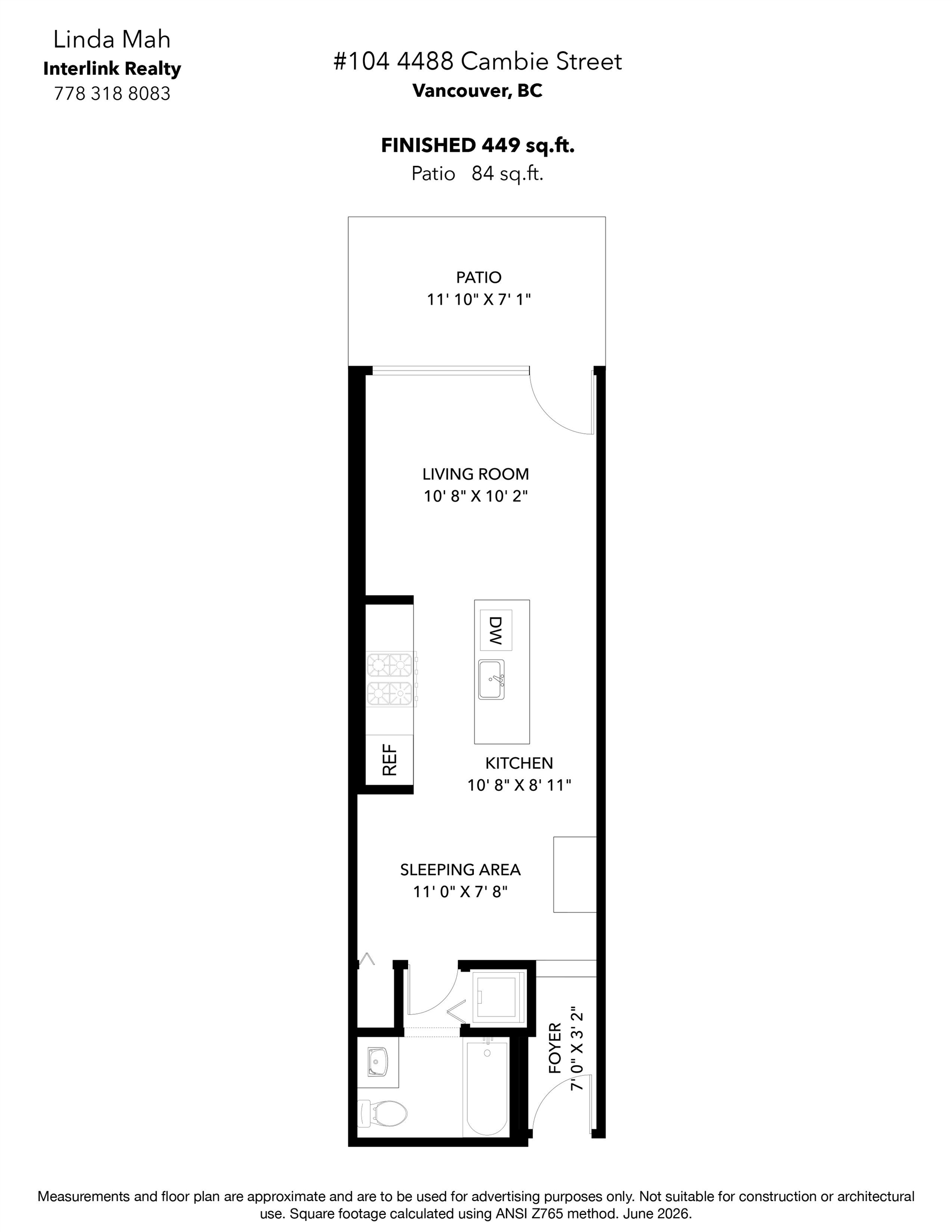 104 4488 Cambie Street - MLS&reg; # R3134644