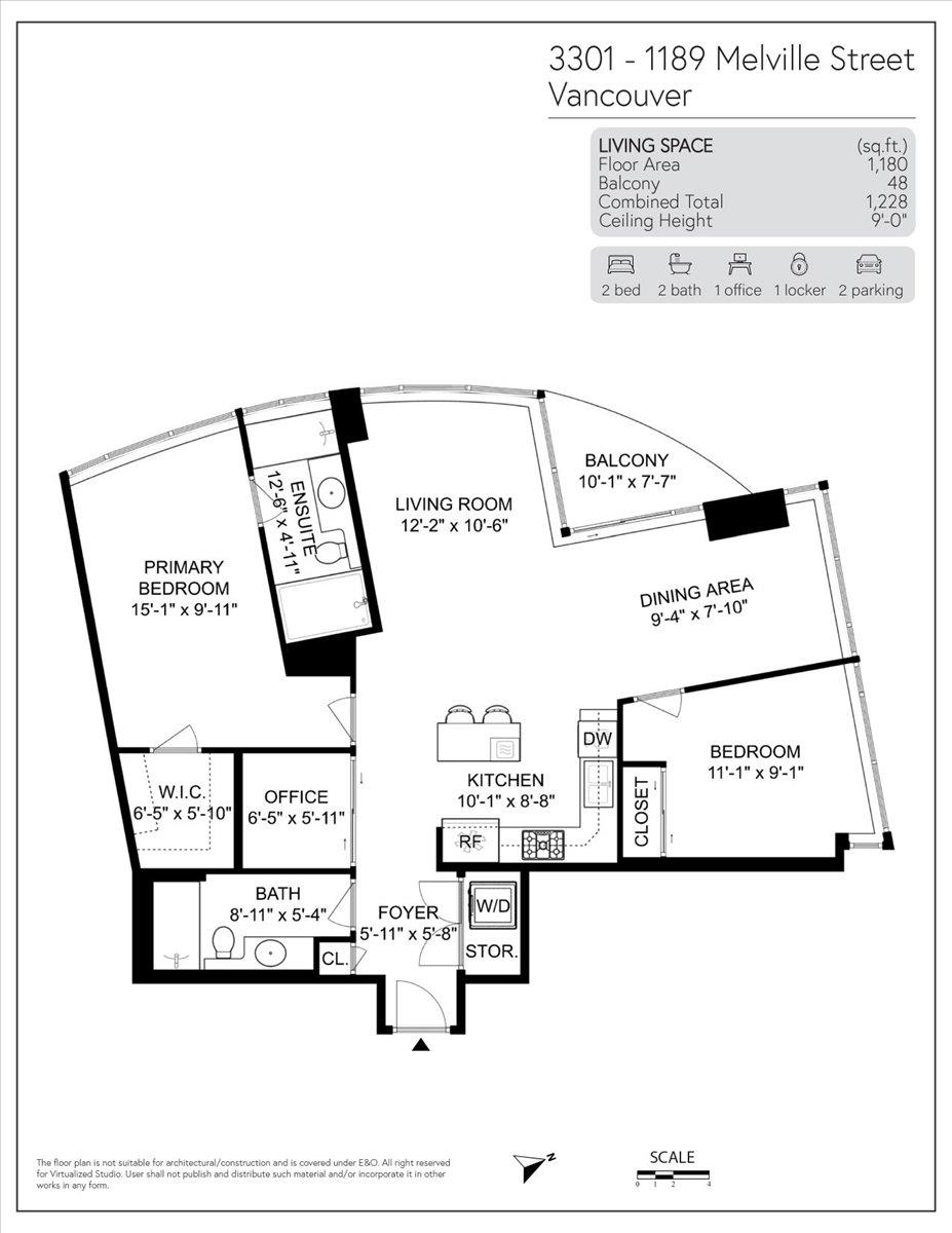 3301 1189 Melville Street - MLS&reg; # R3135619