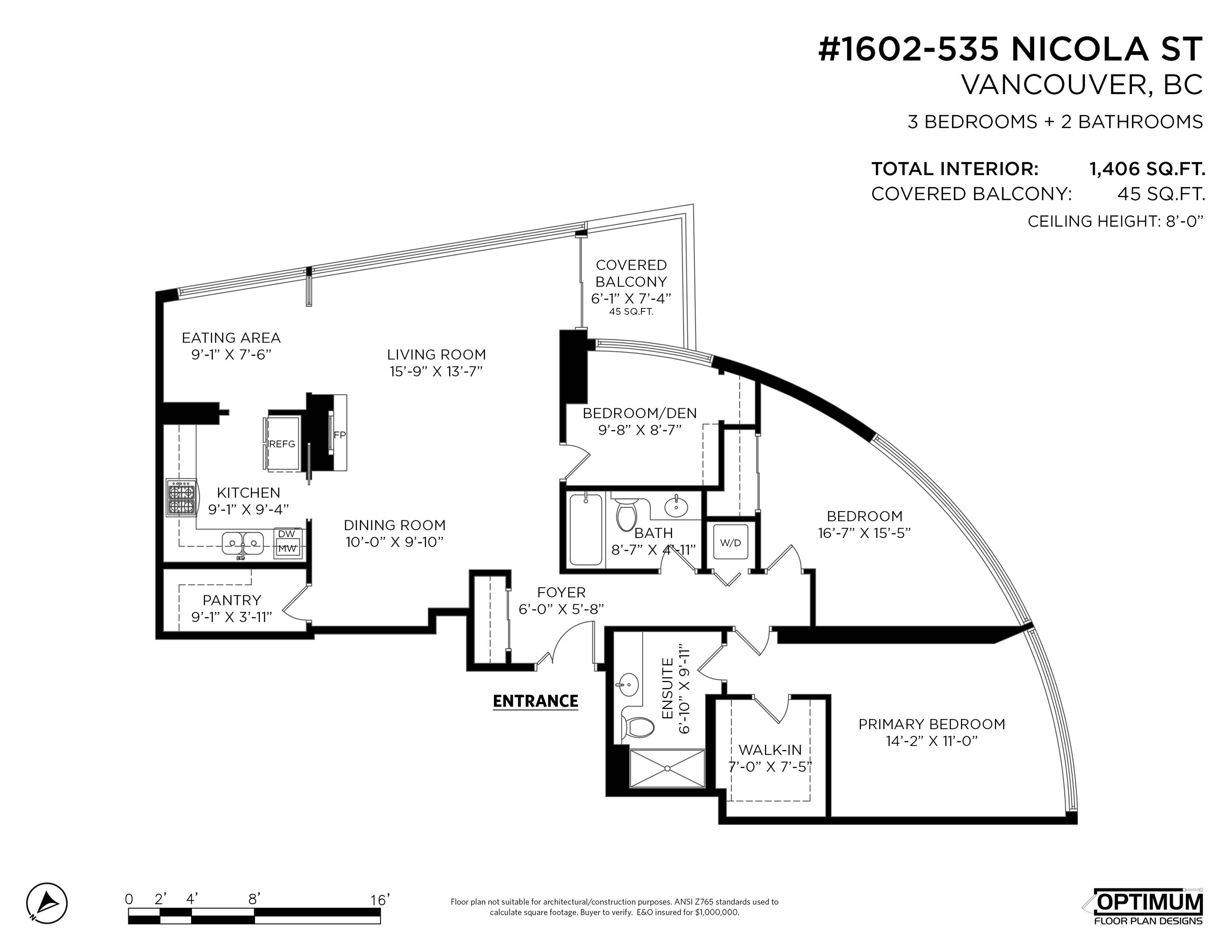 1602 535 Nicola Street - MLS&reg; # R3137241