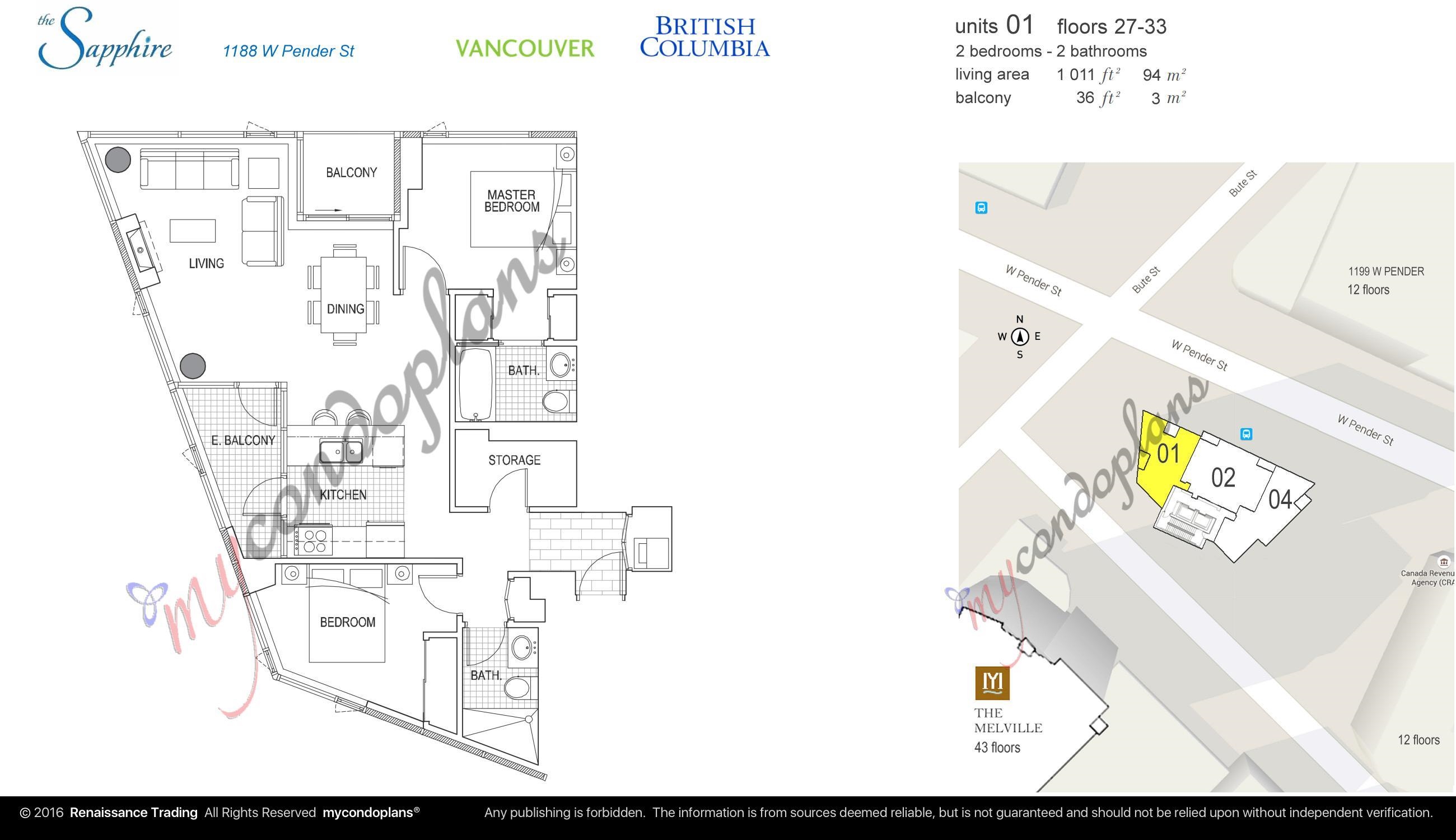 3201 1188 Pender Street - MLS&reg; # R3148880