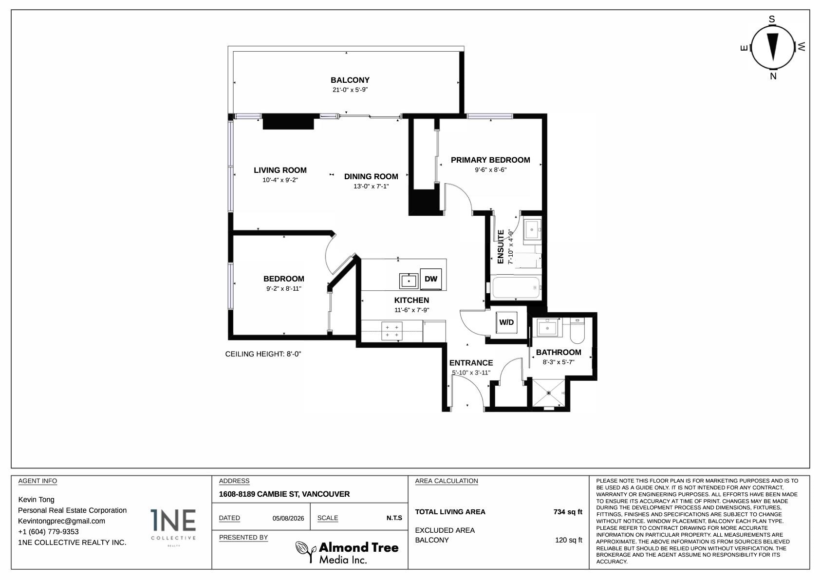 1608 8189 Cambie Street - MLS&reg; # R3166038