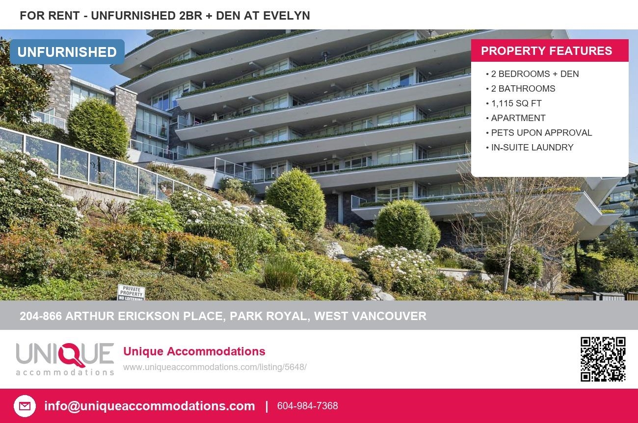 204 866 Arthur Erickson Place - MLS&reg; # R3142778