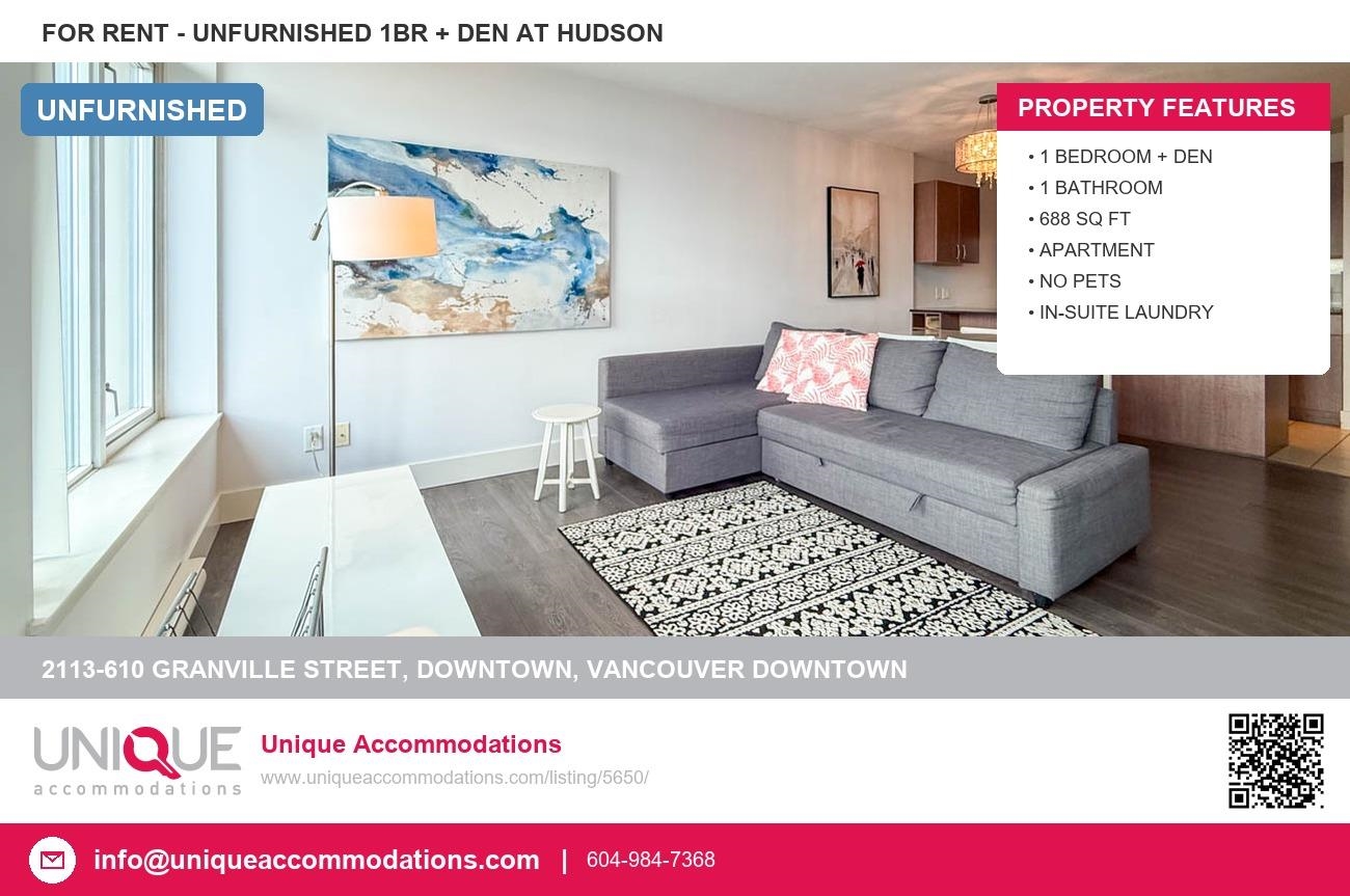 2113 610 Granville Street - MLS&reg; # R3151118
