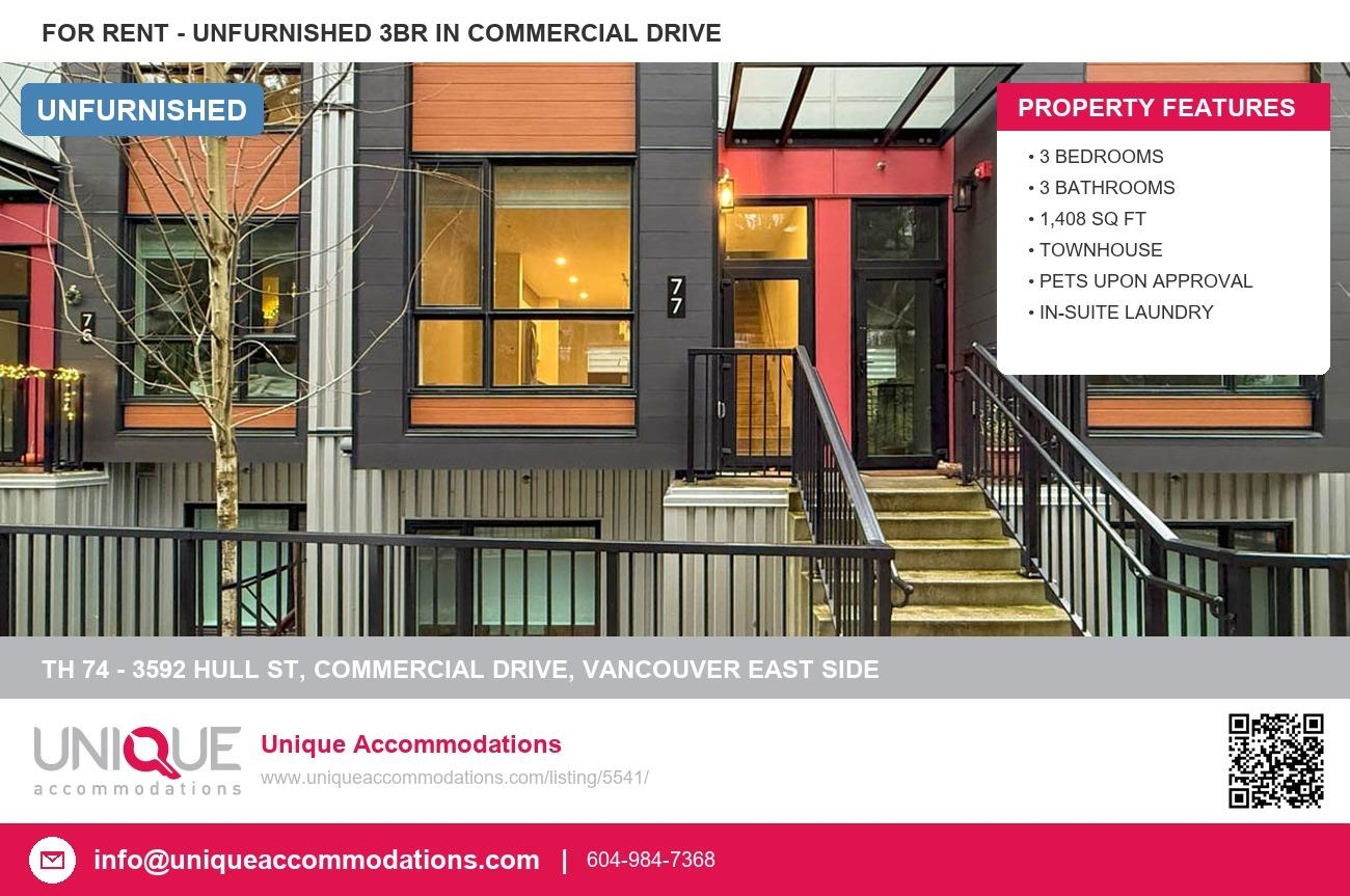   Th 74 - 3592 Hull St  - MLS&reg; # R3154426